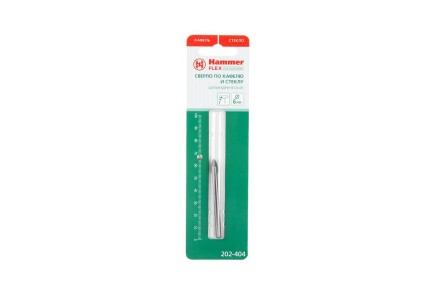 Сверло по плитке HAMMER Ф6х65мм (DR GL 6,0мм*65мм) купить в Надыме