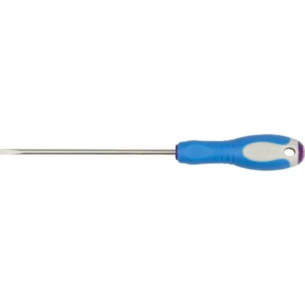 Отвертка ЗУБР, Cr-V сталь, трехкомпонентная рукоятка, цветовая индикация типа шлица, SL, 3,0x100мм 25251-3.0-100 купить в Надыме