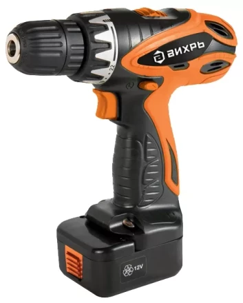 Дрель-шуруповерт аккумуляторная ВИХРЬ ДА-12-2к купить в Надыме