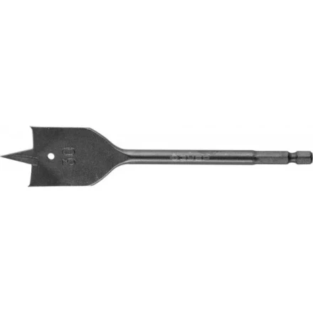 ЗУБР "ЭКСПЕРТ". Сверло по дереву перьевое, шестигранный хвостовик 1/4" с проточкой, 30х152мм 29503-30 купить в Надыме