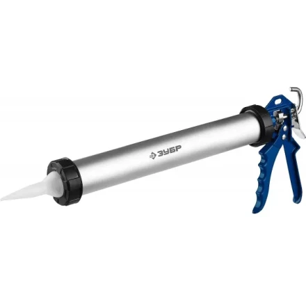 Пистолет для герметика ЗУБР "ПРОФЕССИОНАЛ", закрытый, алюминиевый корпус, 600мл 06633-60 купить в Надыме