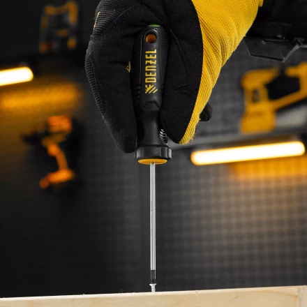 Отвертка, PZ0x75 мм, S2, 3к рукоятка Denzel 122037 купить в Надыме