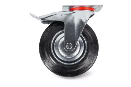 Колесо поворотное резина SCb 93 75 мм с тормозом (F) 1003650 купить в Надыме