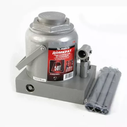 Домкрат гидравлический бутылочный 50 т h подъема 236–356 мм  MATRIX MASTER 50737 купить в Надыме