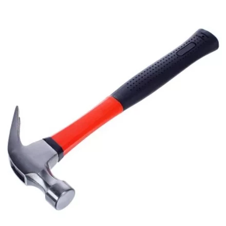 Молоток-гвоздодёр 450г фибергласовая двухкомпонентная ручка магнит Вихрь купить в Надыме