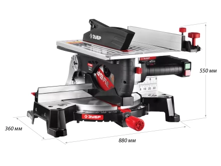 Пила торцовочная комбинированная 2 в 1 ЗПТК-255-1800 серия МАСТЕР купить в Надыме