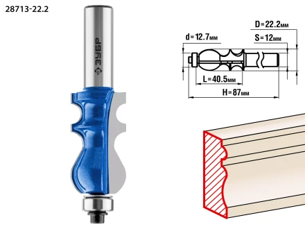 Фрезы кромочные фигурные №2 серия ПРОФЕССИОНАЛ купить в Надыме