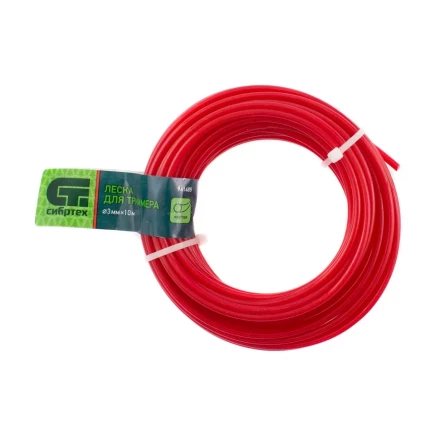 Леска для триммера круглая, 3.0 мм х 10 м, Россия Сибртех 961485 купить в Надыме