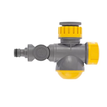 Соединитель для крана с внутренней резьбой 1/2" - 3/4" с переключателем и шарниром PALISAD LUXE 66253 купить в Надыме