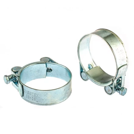 Хомуты металлические силовые 56-59 мм ширина 22 мм шарнирный W1 2 шт Сибртех 47543 купить в Надыме