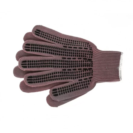 Перчатки трикотажные акрил ПВХ гель "Протектор" коралл оверлок Россия Сибртех 68668 купить в Надыме
