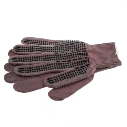 Перчатки трикотажные акрил ПВХ гель "Протектор" коралл оверлок Россия Сибртех 68668 купить в Надыме