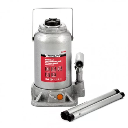 Домкрат гидравлический бутылочный 20 т h подъема 244-449 мм Matrix 50778 купить в Надыме
