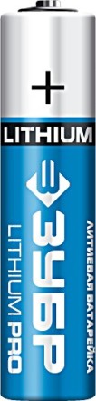 Батарейка ЗУБР &quot;Lithium PRO&quot;, литиевая Li-FeS2, &quot;AAA&quot;, 1,5В, 2шт 59201-2C купить в Надыме