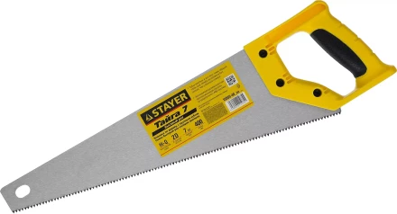 Ножовка универсальная (пила) "Тайга-7", 400мм,7TPI, закаленный зуб, рез вдоль и поперек волокон, для средн заготовок, фанеры, ДСП,МДФ, STAYER 15050-40_z02 купить в Надыме