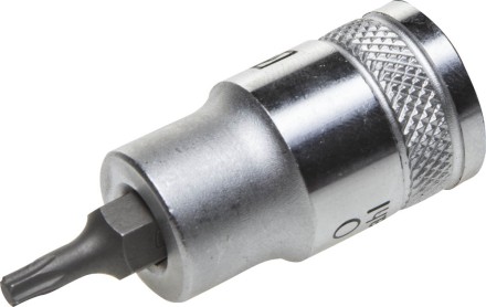 Торцовая бита-головка KRAFTOOL &quot;INDUSTRIE QUALITAT&quot;, материал S2, TORX, сатинированная, 1/2&quot;, Т20 27905-20_z01 купить в Надыме