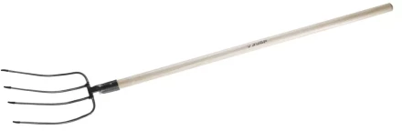 Вилы ЗУБР "МАСТЕР" ФАВОРИТ для компоста, деревянный черенок из ясеня, 315x220x1500мм 4-39563_z01 купить в Надыме