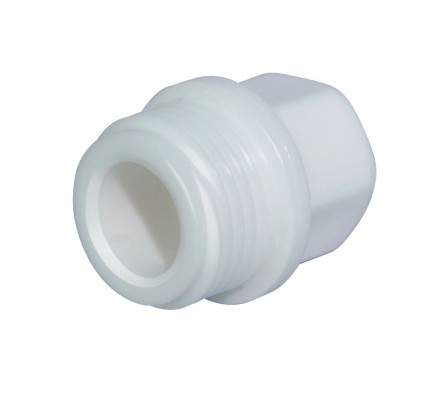Пробка с резьбой короткая PP-R 3/4 бел.(100/1000) 45581 купить в Надыме
