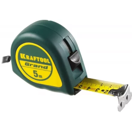 Рулетка KRAFTOOL GRAND, обрезиненный пластиковый корпус, 5м/25мм 34022-05-25 купить в Надыме