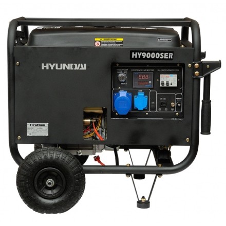 Бензогенератор Hyundai HY 9000SER + колеса купить в Надыме