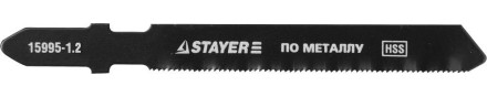 Полотна STAYER &quot;PROFI&quot;, T218A, для эл/лобзика, HSS, по металлу (1-3мм), фигур. рез, EU-хвост., шаг 1,2мм, 50мм, 2шт 15995-1.2_z01 купить в Надыме