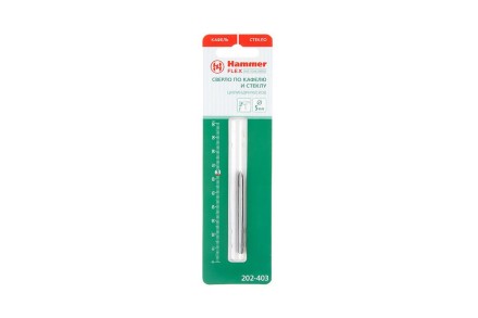 Сверло по плитке HAMMER Ф5х63мм (DR GL 5,0мм*61мм) купить в Надыме