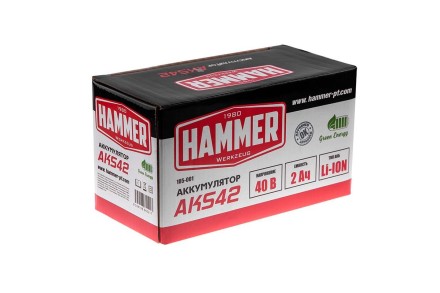 Аккумулятор HAMMER AKS42 (40В 2Ач Li-ion) купить в Надыме