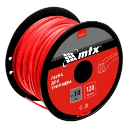 Леска для триммера квадрат 3,0 мм х 120 м, на катушке //MTX 96878