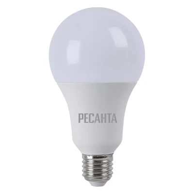 Лампа светодиодная РЕСАНТА LL-R-A80-20W-230-3K-E27 76/1/21