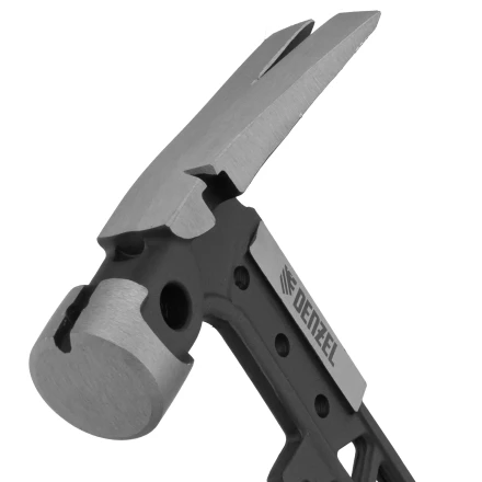 Молоток строительный 450 г, цельнокованый,боек с магнитом, двухкомп. обрезин. рук-ка Denzel 10468 купить в Надыме