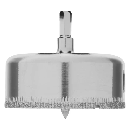 Сверло по керамической плитке и стеклу Сибртех, 68 х 55 мм, шестигранный хвостовик, с центрующим сверлом купить в Надыме