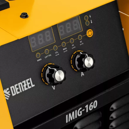 Аппарат инвертор. полуавтомат. cварки Denzel IMIG-160 Synergy 94314, 160 А, ПВ 60%, катушка 5 кг купить в Надыме