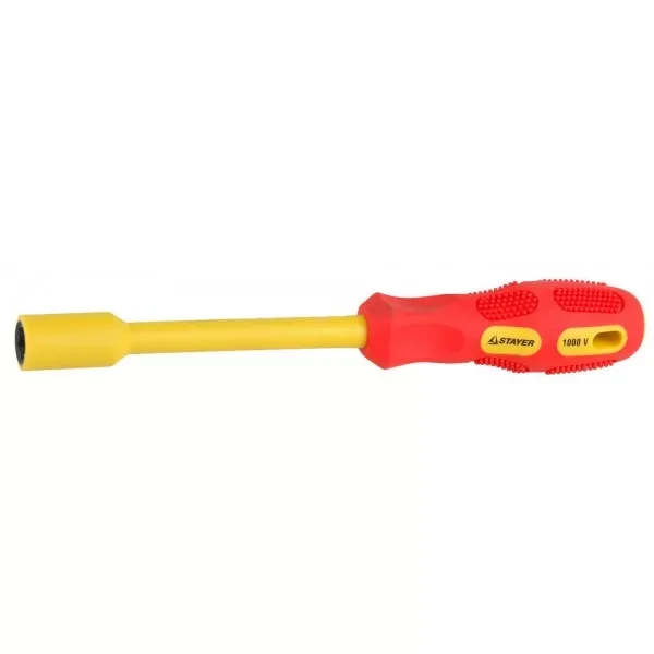 Отвертка STAYER "INSULATED" MAX-GRIP диэлектрич, Cr-V, HEX 11x125мм 25829-11-125 G купить в Надыме