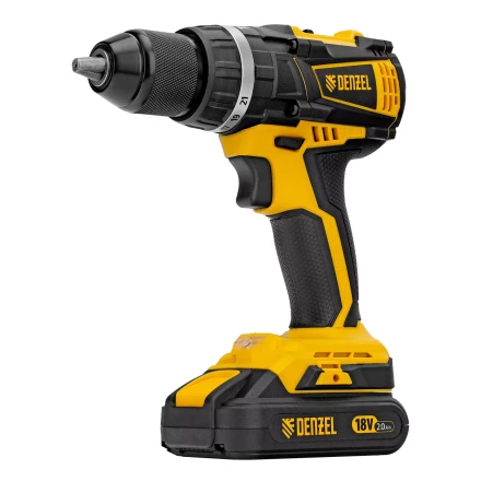Дрель-шуруповерт аккумуляторная ударная бесщет Denzel CIDB-IB-18-02 26130, Li-Ion, 18 В, 2 акк. купить в Надыме