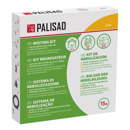 Система туманообразования Palisad 676798, полиэтиленовый шланг, длина 15 м, форсунки 15 шт купить в Надыме