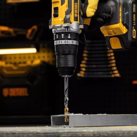 Сверло спиральное по металлу Denzel 8 x 117 мм, Р6М5, Golden Tip, 718239 купить в Надыме