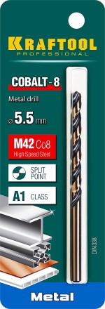 Сверла по металлу HSS-Co 29656-5.5 купить в Надыме