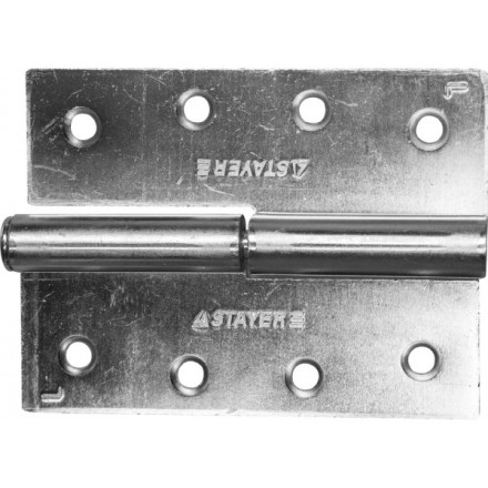 Петля дверная STAYER &quot;MASTER&quot; разъемная, цвет белый цинк, левая, 100мм 37613-100-1L купить в Надыме