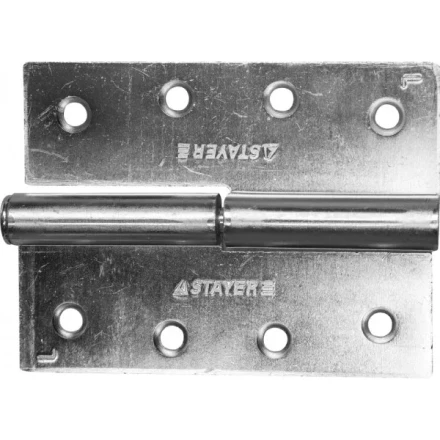 Петля дверная STAYER "MASTER" разъемная, цвет белый цинк, левая, 100мм 37613-100-1L купить в Надыме