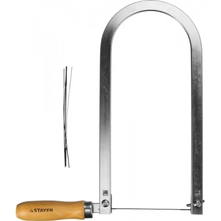 Лобзик STAYER "MASTER", деревянная ручка, 130х250мм без полотен 1530-25_z01 купить в Надыме