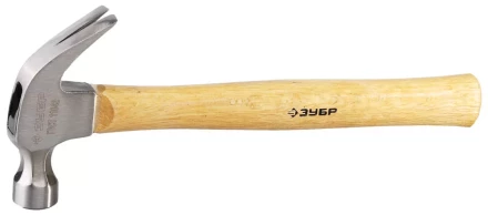 Молоток-гвоздодер ЗУБР кованый, с деревянной рукояткой, 450г 20237-450 купить в Надыме