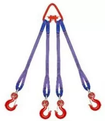 Строп текстильный четырехветвевой 4СТ 5 т  L=4 м  SF7 60 мм Звено РТ- 3 купить в Надыме