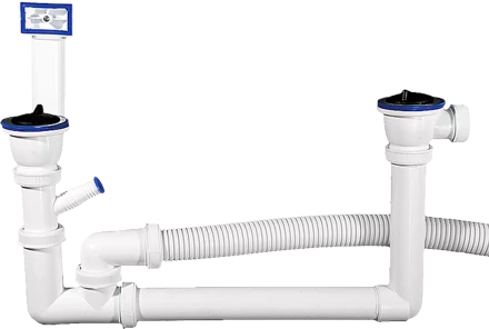 Колбовые сифоны для двухместной мойки серия МАСТЕР купить в Надыме