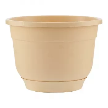 Горшок Флокс с поддоном бежевый 1,5 л PALISAD 69226 купить в Надыме