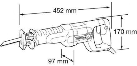 Пила сабельная Makita JR3050T купить в Надыме