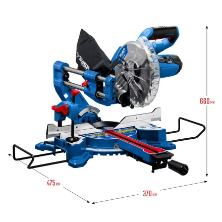 ЗУБР Профессионал ППТ-216-П пила торцовочная с протяжкой, d 216 х 30 мм, 1800 Вт купить в Надыме