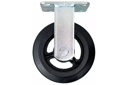 Аппаратное неповоротное колесо большегрузное HITCH 100*50 резина черная FCd46 (SZ084999) купить в Надыме