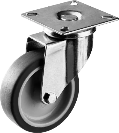 ЗУБР d 75 мм, г/п 60 кг, резина/полипропилен, термопластичное поворотное колесо, Профессионал (30946-75-S) купить в Надыме