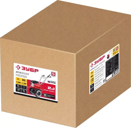 ЗУБР увеличенные колеса, 7 л.с., мотоблок с понижающей передачей (МТБ-400 У) купить в Надыме