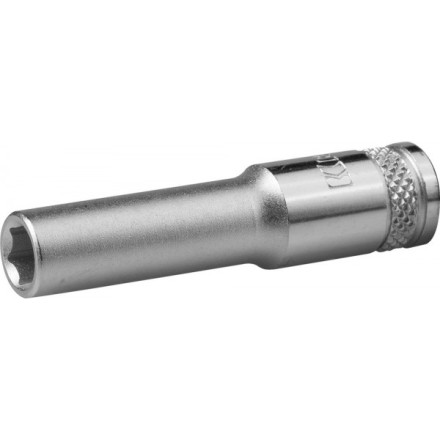 Торцовая головка KRAFTOOL &quot;INDUSTRIE QUALITAT&quot;, удлиненная, Cr-V, FLANK, хромосатинированная, 1/4&quot;, 7 мм 27817-07_z01 купить в Надыме